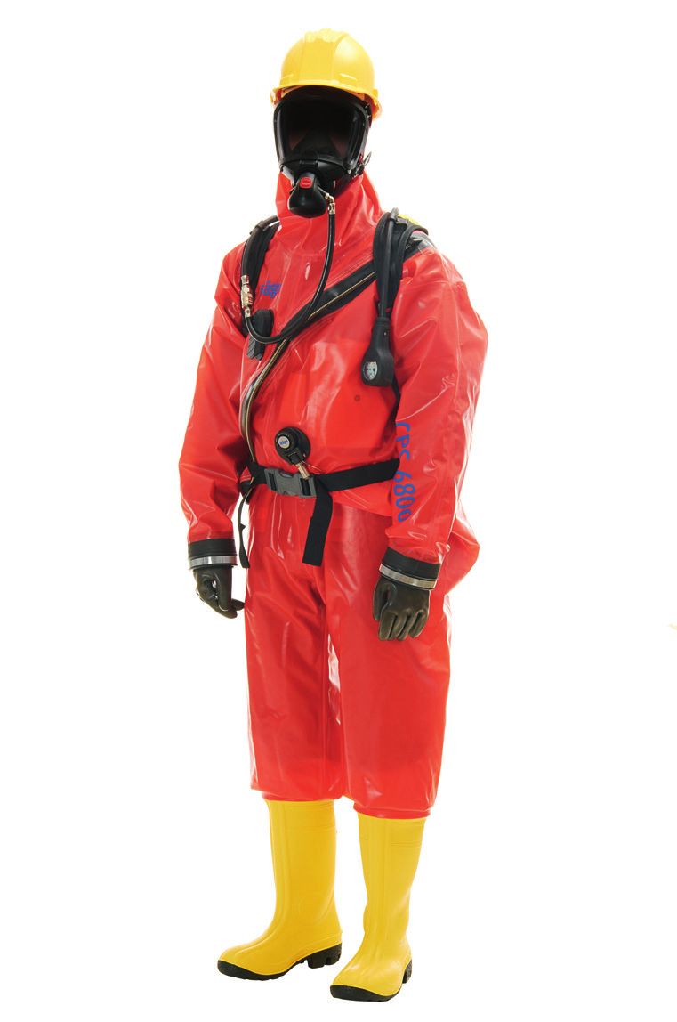 Dräger CPS 6800 Gas-Tight Suit Geht es um den Schutz vor tiefkalten Gefahrstoffen und niedrig konzentrierten Laugen und Säuren, ist der Chemikalienschutzanzug Dräger CPS 6800 die richtige Wahl Dank