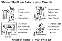 Dornbirner Gemeindeblatt anzeigen 21. Februar 2014 Seite 45 Holzbau für Generationen Eisdiele in Bezau zu verpachten / verkaufen Info unter service@hopfnergastro.