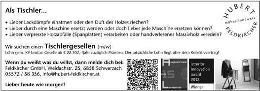 Dornbirner Gemeindeblatt anzeigen 21. Februar 2014 Seite 53 tauchen, klettern, bogenschießen, spritzen, gemeinsam was bewegen.