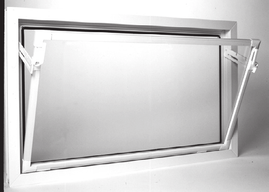 AKF Kunststoff-Kellerfenster einflügelig, Kipp 2000 Farbe Dickglas 5 weiß grau (ähnlich RAL 40) braun (ähnlich RAL 8019) ohne Mehrpreis für durchgefärbtes AKF-Profil in grau und braun HINWEIS: bis