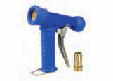 Reinigung Wasserpistole EcoJet Standard Anti-Schock und Isolations-Gummiummantelung aus einem Stück Farbe blau max. 25 bar Wasserdruck max. 90 C Anschlussnippel 19 mm inbegriffen Gewicht 917 gr.