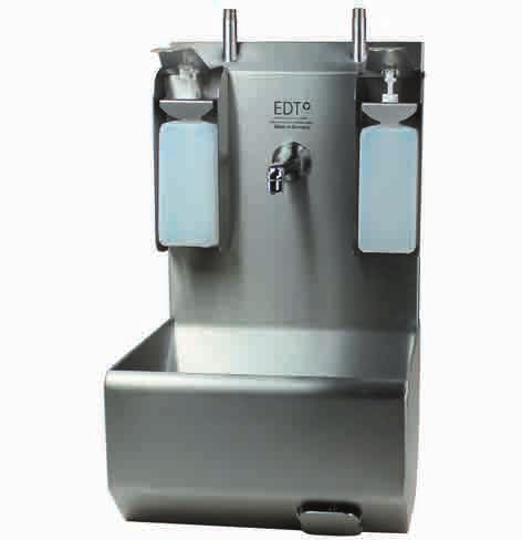 Personalhygiene, Spülmaschinen, Edelstahlprodukte Trinkbrunnen Modell TB.1 mit Standard-Armatur aus Edelstahl 1.4301; zur Wandbefestigung Rückwand, inkl.