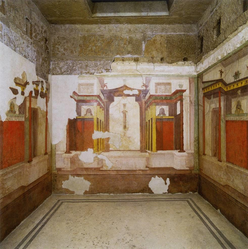 Rom (I), Palatin Wandmalerei im Haus des
