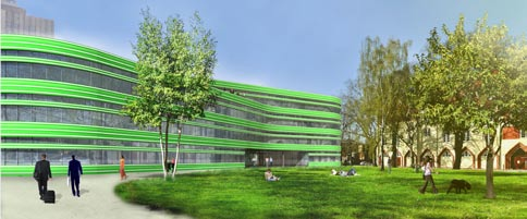 Bodamer Architekten, Stuttgart / 1. Preis 1049 Planungsdaten NF [m²] 4.570 NF soll [m²] 4.664 TF [m²] 984 BGFa [m²] 9.