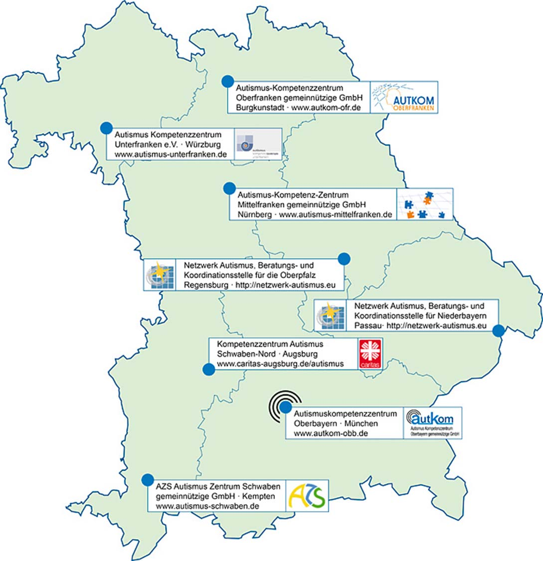 Autismuszentren in Bayern ab 2007 Etablierung von Autismuszentren in