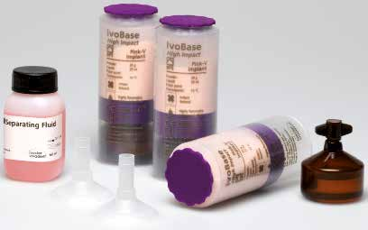 Abnehmbare Prothetik IvoBase -System Vollautomatisch zu hochwertigen Prothesen IvoBase ist ein Prothesenbasis-Injektions-System.