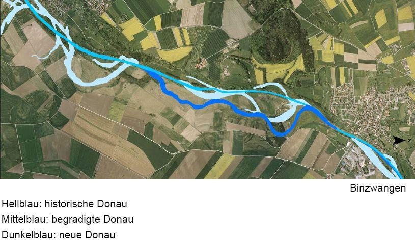 Neuer Donaulauf bei Binzwangen Quelle: Regierungspräsidium