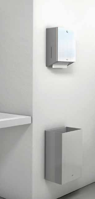 Sanitärausstattungen RODAN Das zeitlose Design der RODAN Edelstahl-Ausstattungen mit ihren kantigen Seitenprofilen eignet sich für die zeitgemässe Ausstattung stark frequentierter Wasch- und WC-Räume.