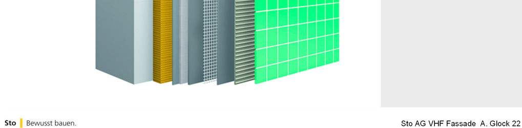 StoVentec M/S/K Systemaufbau Wand Dämmung Wandhalter T-Profil 12mm Platte