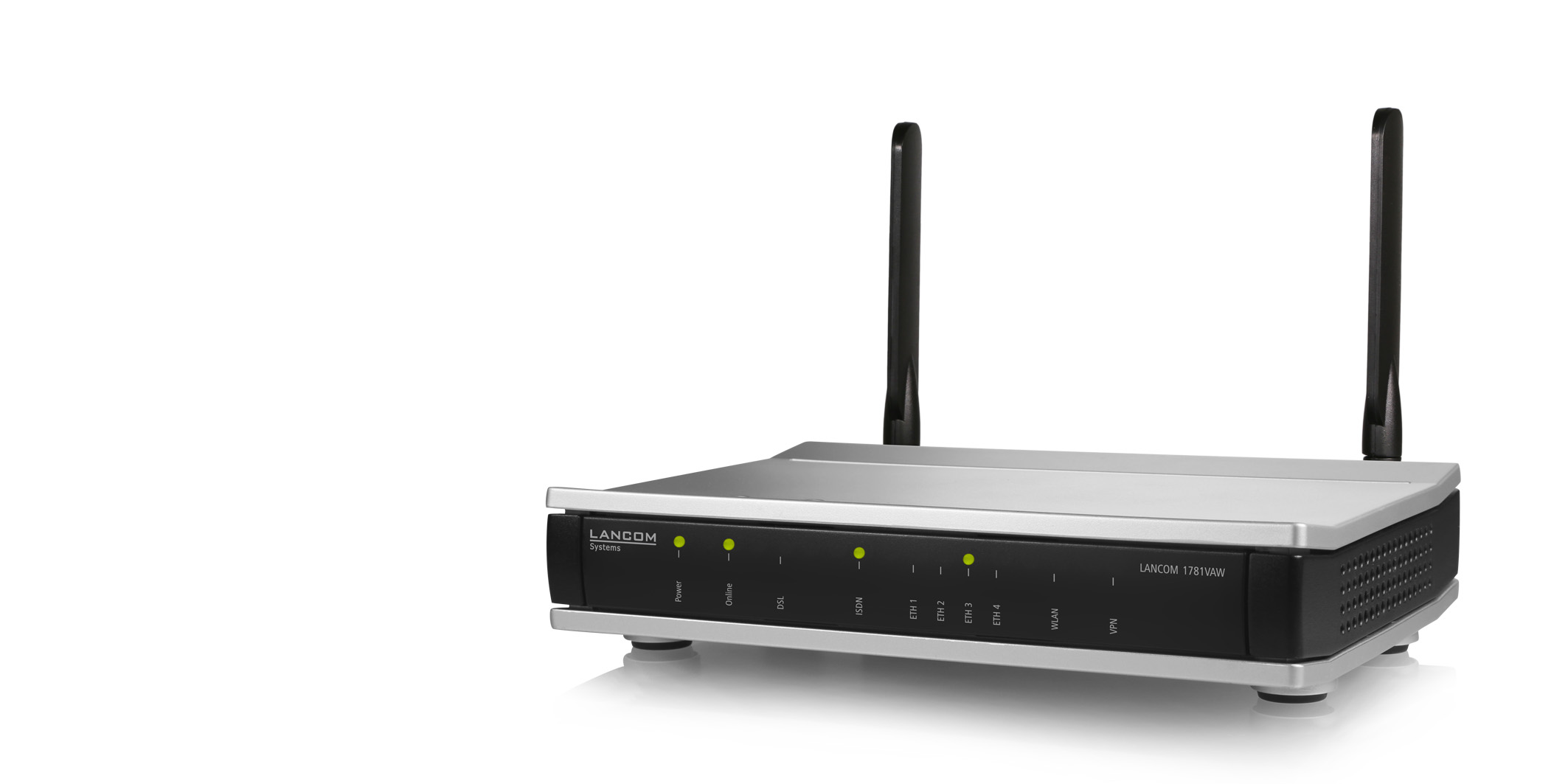 Standortvernetzung LANCOM 1781VAW High-Performance Business-VPN-Router mit integriertem VDSL- / ADSL2+-Modem sowie WLAN mit bis zu 300 MBit/s für die sichere Vernetzung von Standorten Der LANCOM
