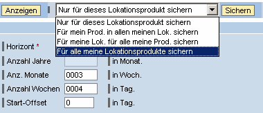 Die Konfiguration des Zeitraster finden Sie Wählen Sie die Standardeinstellung für eine Anlieferlokation/Produkt-Kombination aus: