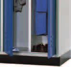 Kleiderspinde mit verstärkten Türen, Abteilbreite 00 mm - Mit neuem Belüftungssystem und auskehrbarem Boden - Langlebige Stahlmöbel mit moderner Pulverbeschichtung - Erhöhte Einbruchssicherheit durch