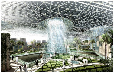 Unterschiedliche Konzepte werden derzeit getestet Abu Dhabi Neugestaltung eines kompletten Stadtviertels in direkter Nähe zur City. Es entstehen 5.500 Wohnungen und mehr als 40.000 Arbeitsplätze.