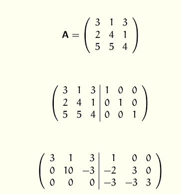 Aufgabe 6: Berechnen Sie die inverse Matrix.