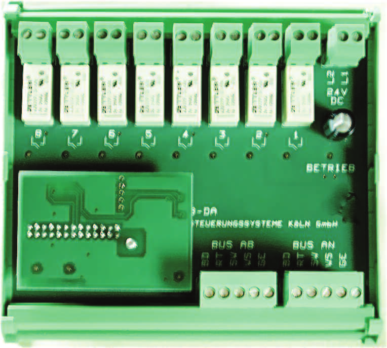 Systemkomponenten 3. Das Motormodul VK-M dient zum Anschluss eines 24VDC BSK-Motors bei Verwendung der vorhandenen Verkabelung entweder ein IYSTY 2x2x0,8 oder ein NYM 3x1,5.
