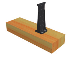 Klipp-Montage Holzpfetten bzw. Distanzhölzer Grundsätzlich muss bei Verwendung von Schrauben im Holz vorgebohrt werden. Dies kann entfallen, wenn Bohr schrauben verwendet werden. Bohrschraube: z.b. SFS-SDK2-S-377-6,0 x 45 Holzschalung mind.