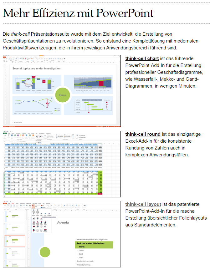 25 ThinkCell Think cell chart ist das führende PowerPoint Add In für die Erstellung professioneller