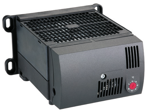 HCR-130 Kompaktes Hochleistungs-Gebläse _ 8 Kompakte Bauform Schutzisoliert Integrierter Thermostat oder Hygrostat.