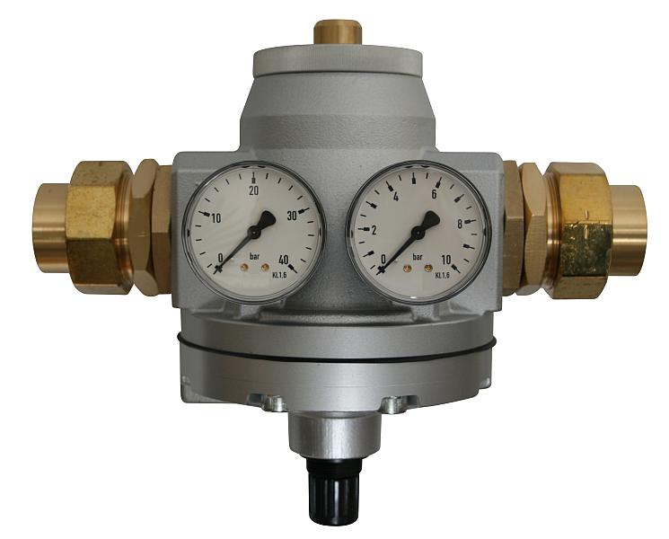 Leitungsdruckminderer Leitungsdruckminderer Typ HLK-500 für Stickstoff, Edelgase, Druckluft Vordruck: max 25 bar, Durchfluss bis max.