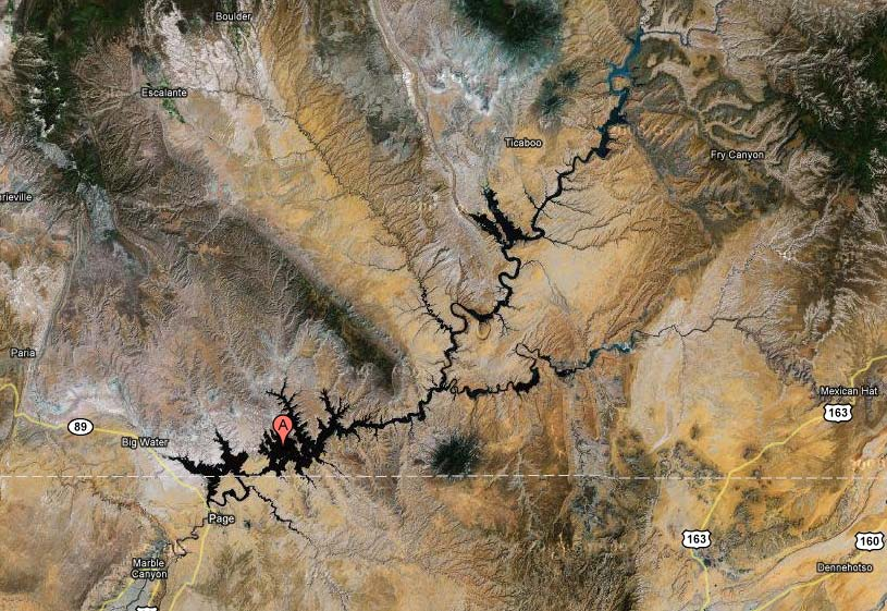 Künstliche Seen Nordamerikas Lake Powell Damm: Glenn Canyon Dam (1966) Fluss: Colorado River Fläche: 658 km 2 Volumen: 63