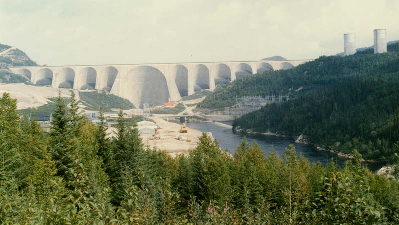 Künstliche Seen Nordamerikas Manicouagan Reservoir Damm: Daniel Johnson Dam (1968) Fluss: Manicouagan River