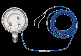 116 Zentrale Gasversorgung Kontaktmanometer Nenngröße 63 mm - Edelstahl Manometer mit Rohrfeder nach EN 837 öl- und fettfrei Klasse 1.