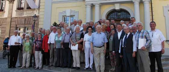 Klaus Kopka bleibt Vorsitzender der Hofer Senioren-Union Mitglieder und Delegierte der Senioren-Union Kreisverband Hof-Stadt. In der ersten Reihe von links stellv.
