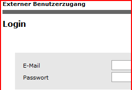 4.1 Passwort vergessen Wenn Sie Ihr Passwort vergessen, gehen Sie wie folgt vor: 1. Öffnen Sie das Anmeldeportal und Klicken Sie auf «Passwort vergessen». 2. Das nebenanstehende Fenster wird geöffnet.