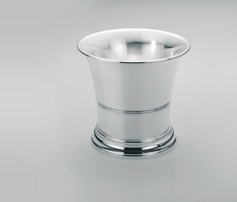 Kühler-Vase ausladend Nr. 116 ø 22 cm h 18 cm 176, Schale quadratisch Nr.