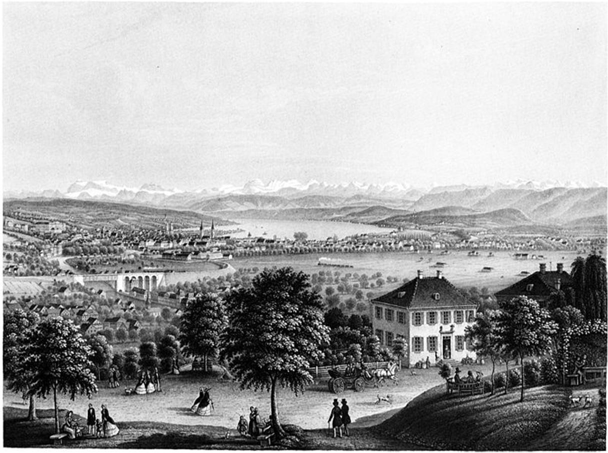 Zürich von der Waid 1865 Dr.