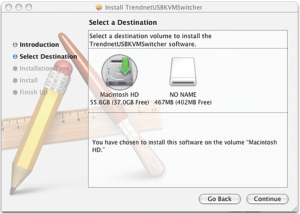 Für Benutzer von Mac OS X (10.4~10.6) 1. Legen Sie die Dienstprogramm-CD in das CDROM-Laufwerk Ihres Computers. 2. Doppelklicken Sie auf Ihrem Desktop auf das Symbol für die TK-214i CD. 3.