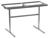 Edelstahl /stainless steel Kunststofflaminat (SELA) / HPL (SELA) system Mikado-Gestell 110 rd 3244 Mikado 3-Bein-Rundrohr-Gestell komplett Edelstahl 90 rd (110 rd) x 74 10 kg CHF 429.