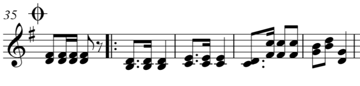 5 Analysen über harmonische Abläufe anhand ausgewählter Beispiele Anschließend führe ich kurze Ausschnitte aus verschiedenen Stücken an, die harmonische interessante Abläufe beinhalten.