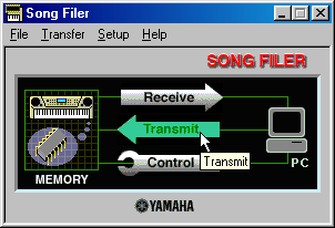 2. Geben Sie die Datei(en) und den Zielordner an. Wählen Sie aus der unten stehenden Liste der Dateien Ihres MIDI-Instruments die Dateien aus, die Sie auf Ihren übertragen möchten.