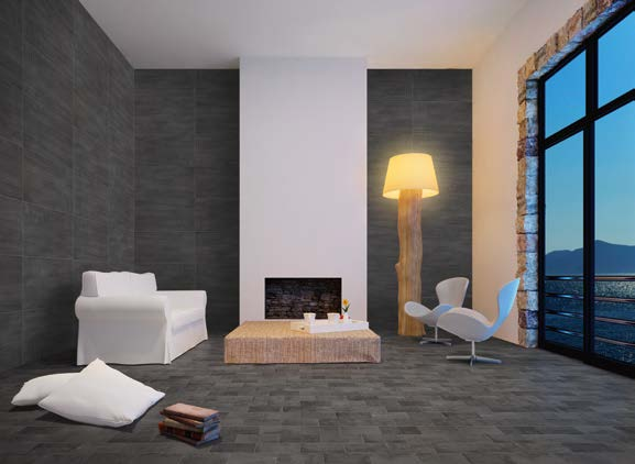 Betonbrick Floor White-Grey 10x20 wall Betontech White 60x60 lappato floor