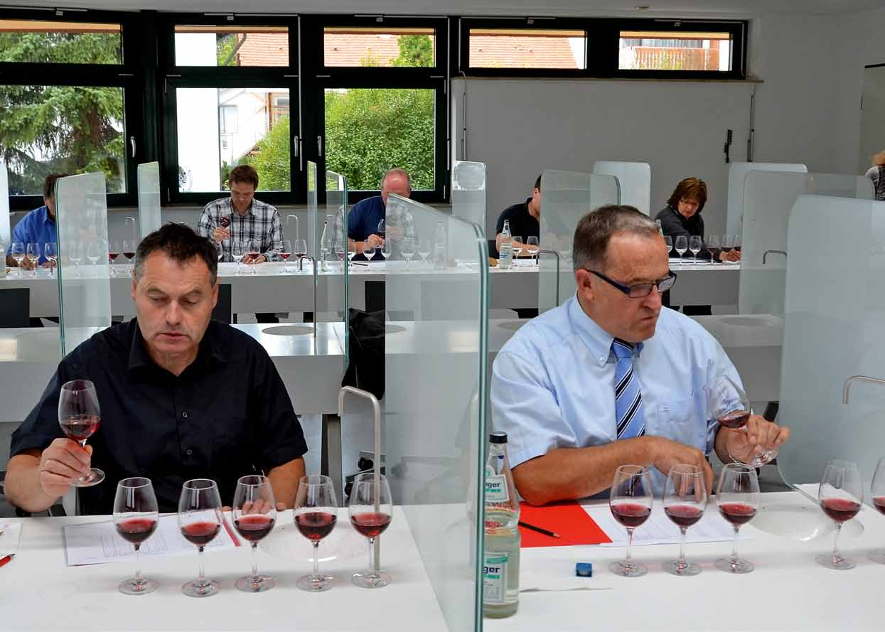 Qualitätsweinprüfung in Württemberg Eine Frau schafft an Bevor deutscher Wein sich Qualitätswein (mit und ohne Prädikat) nennen darf, wird er geprüft, nicht unbedingt immer streng, aber dennoch sehr