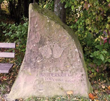 Kulturweg Frohnhofen Zweimal streifte die deutsche Geschichte des 19. Jahrhunderts Frohnhofen.