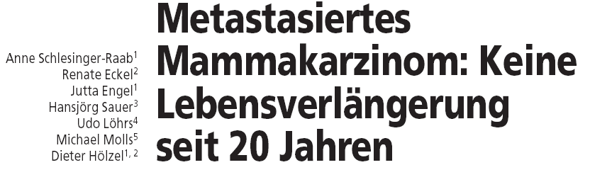 h. Abklärung ist eine Aufgabe der Versorgungsforschung, sie ist verpflichtend Giordano S et