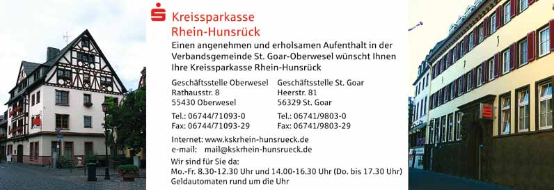 Oberwese N 4 I Hotes/Gasthäuser (Guesthouse) Lage im Panquadrat/Situated in grid square Anzeige Seite/Advertisement page Adresse/Address 55430 Oberwese-Dehofen 8 GR Gasthaus Stah HHH Pau Stah Am