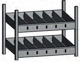 C-Teile-Management-Regalsystem Schubladenmodul 3-fach Schubladenmodul 3-fach, abschließbar Höhe