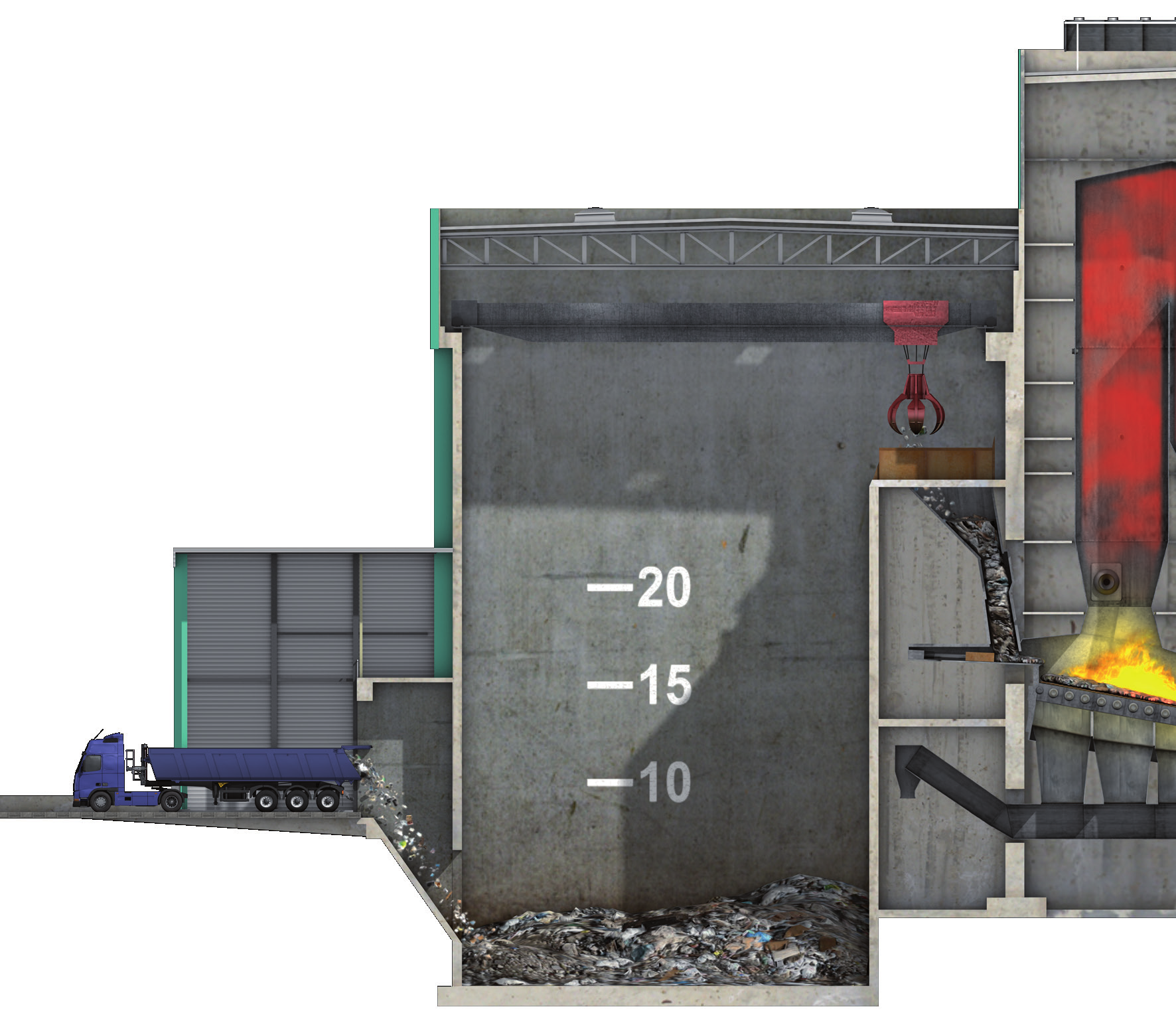 Strom- und Fernwärmeerzeugung STROM- UND FERNWÄRMEERZEUGUNG Die Dampfturbine kann in dem angeschlossenen Generator