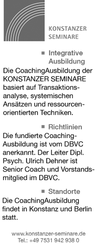 Coach-Ausbilder Das Institut HOEHER Holistic Management ist ein vom DBVC (Deutscher Bundesverband Coaching e.v.) anerkannter Weiterbildungsanbieter.