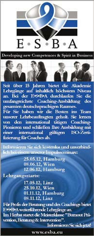 systemisches Management Coaching für Einzelpersonen und Gruppen/Teams auf deutsch + englisch 2. eine Ausbildung zum systemischen Management Coach (sog.