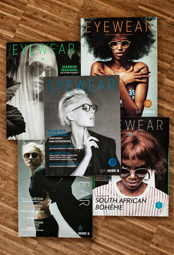 EYEWEAR IST.........unsere Homage an die Brille das Premium-Magazin für Optiker und Liebhaber hochwertiger Brillen.