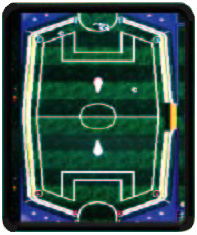 Spielanleitung: Spiel 6 Soccer Verwenden Sie die Flipper, um die Kugel ins gegnerische Netz zu versenken. Wer zuerst drei Tore erzielt, gewinnt.