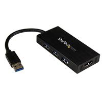 USB 3.0 auf HDMI Multi Monitor Adapter mit 3 Port USB Hub - Externer Video Adapter mit 1920x1200 / 1080p StarTech ID: USB32HDEH3 Der USB 3.0-auf-HDMI-Adapter USB32HDEH3 verwandelt einen USB 3.