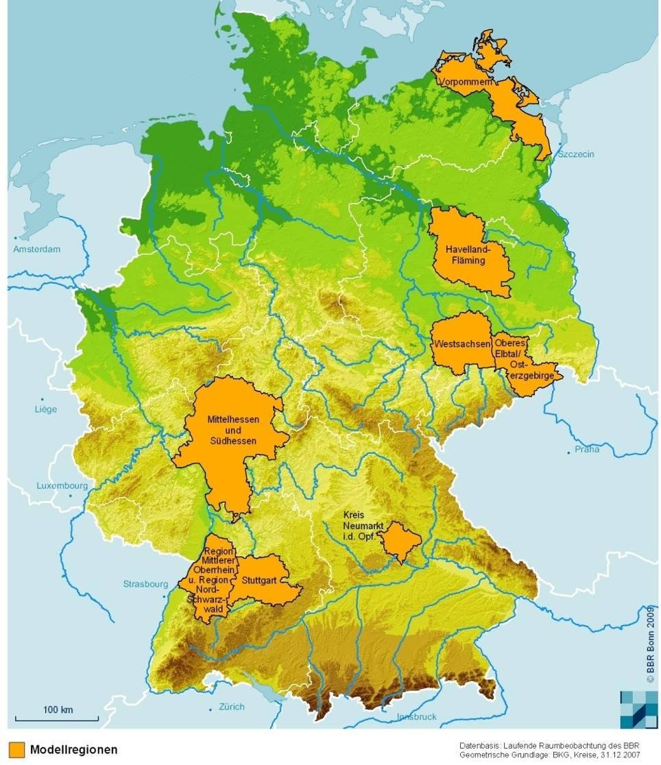 3. Die regionalen Modellvorhaben KlimaMORO: Ziele und Themenschwerpunkte in den Oberrhein-Regionen 1.