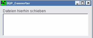 - Nachdem Sie diese Einstellung vorgenommen haben schieben Sie die von uns erstellte.vob in das obere Weiße Fenster. - Nun fängt das Programm an den Film zu Codieren!