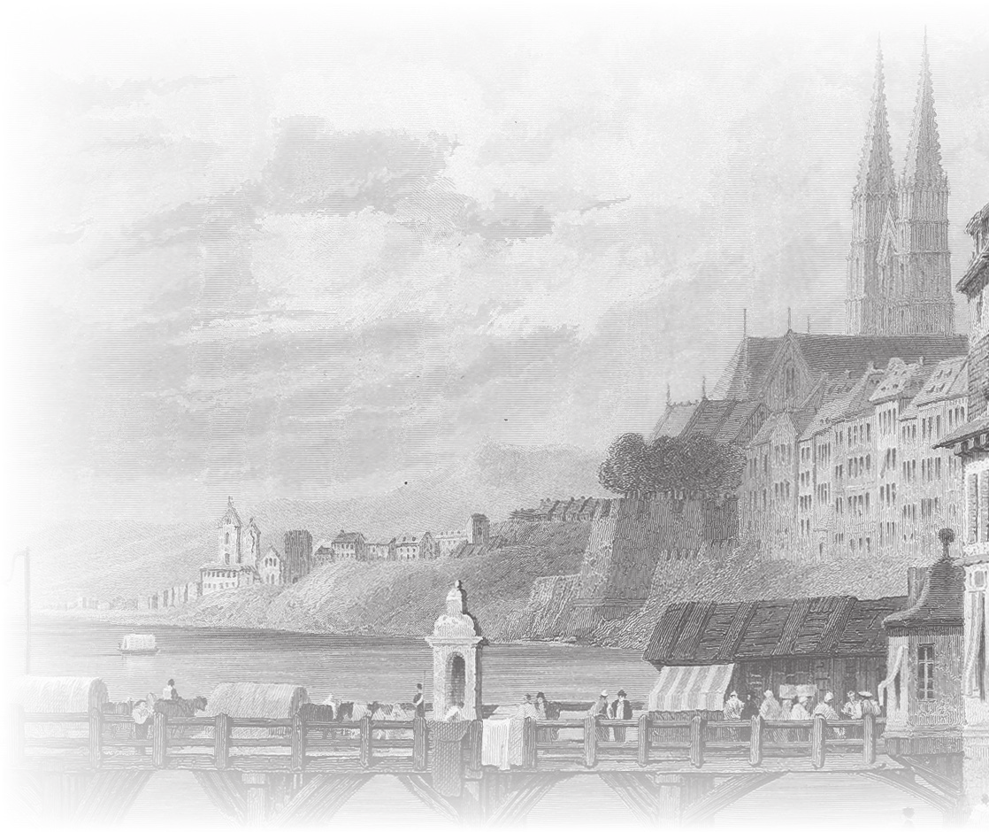 BASEL Basel um 1845 Kanton Basel-Stadt 1845 Am 1.