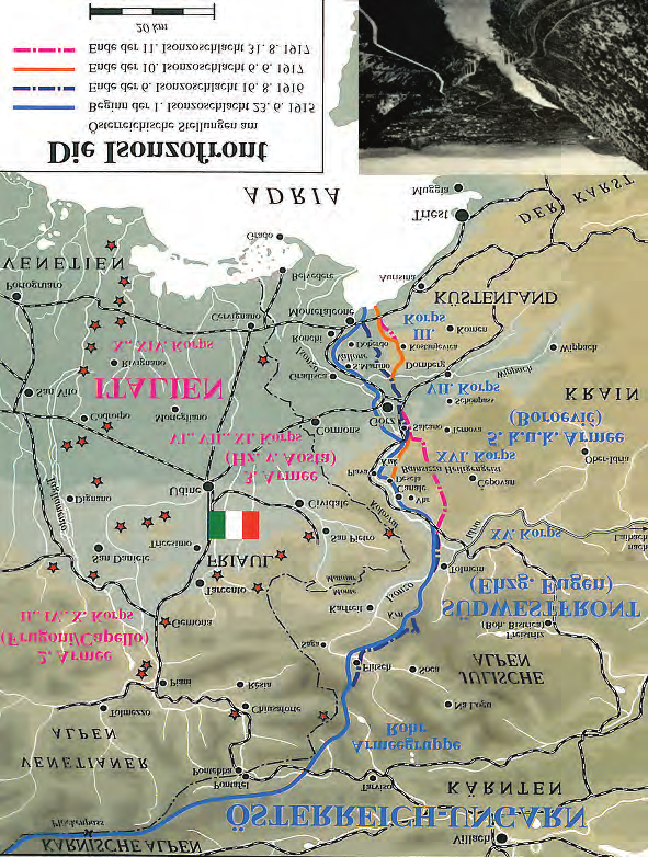 INHALT Ungarn auf die Seite der Alliierten. Am 23. 5. 1915 erfolgte die Kriegserklärung Italiens an Österreich- Ungarn und am 26. 8. 1916 an Deutschland.